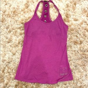 Hot pink sleeveless shirt